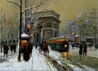 Edouard Cortes - L'Arc de Triomphe, Hiver